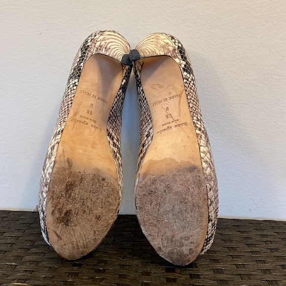 Kate Spade snakeskin womens size 91/2 peep toe heel. Great condition. - Picture 6 of 6